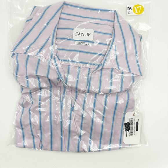 NEW SAYLOR Kailia Romper in Cotton Candy Pink Lavender Blue M Preppy - Picture 5 of 6